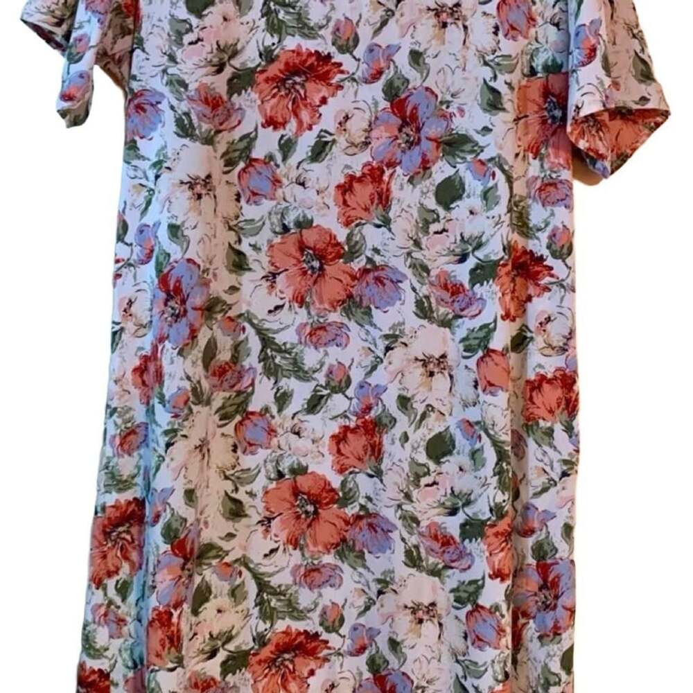 SHEIN Curve Floral Midi Dress Multicoloured